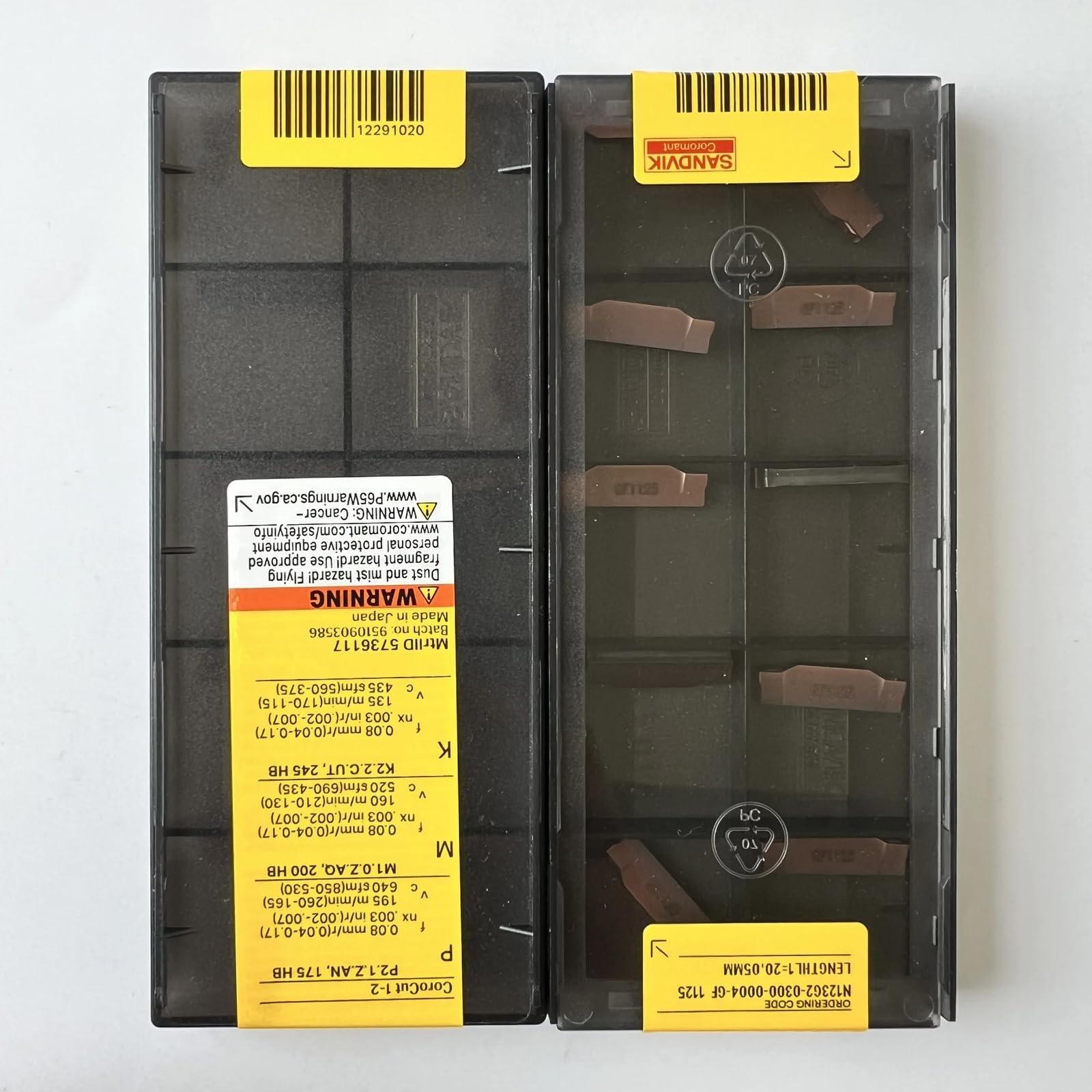 Original Sandvik / N123G2-0300-0004-GF 1125 / CNC lathe carbide blade 10 Pcs
Original Sandvik / N123G2-0300-0004-GF 1125 / CNC lathe carbide blade 10 Pcs