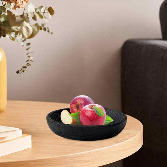 Wooden Storage Tray Multi-purpose Fruit Treats Candies Desserts Appetizer Snacks Serving Tray Farmhouse Rustic Round Decorative Bowl Kitchen Supplies 27cm
Wooden Storage Tray Multi-purpose Fruit Treats Candies Desserts Appetizer Snacks Serving Tray Farmhouse Rustic Round Decorative Bowl Kitchen Supplies 27cm