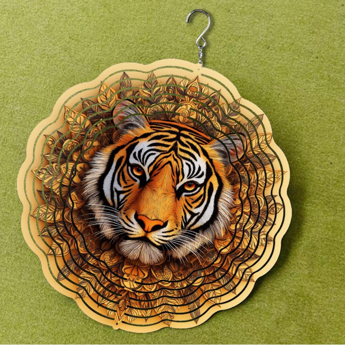Tiger Metal Wind Chime for Outdoor Decor 360° Rotating Hook 10 Inch Handmade Garden Balcony Gift Dynamic Sculpture Effect No Battery Neede 01A
Tiger Metal Wind Chime for Outdoor Decor 360° Rotating Hook 10 Inch Handmade Garden Balcony Gift Dynamic Sculpture Effect No Battery Neede 01A