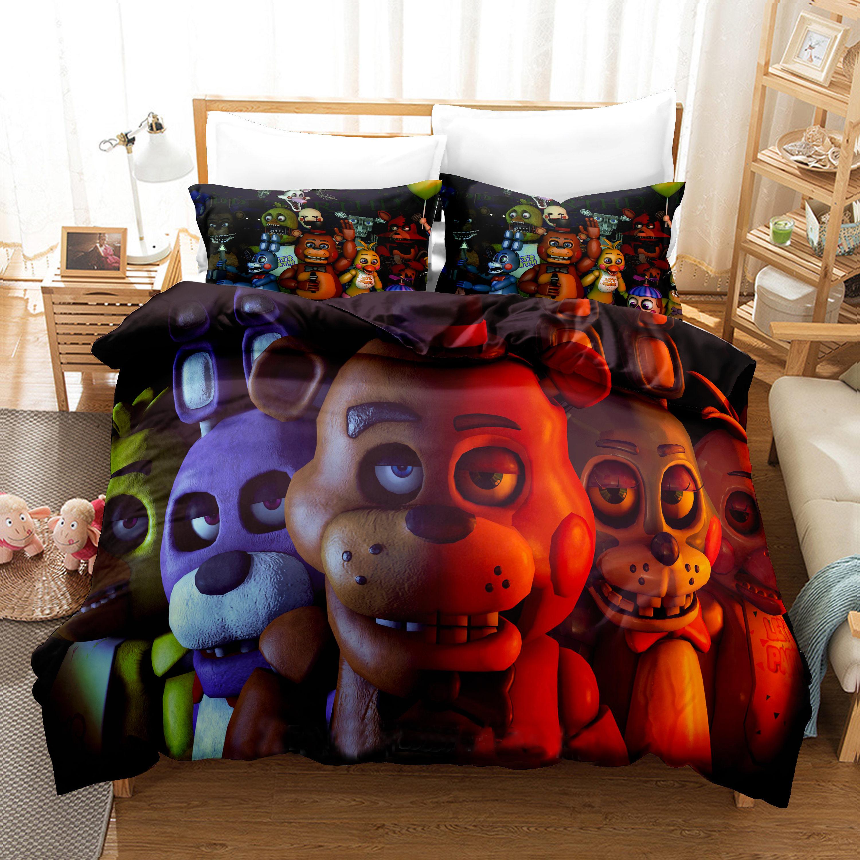 Game F-Five N-Nights At F-Freddys Duvet Cover Set Home Style Bedding Soft Laundry Cotton Bed 3 Piece Set Student Dormitory Gift 135x200cm
Game F-Five N-Nights At F-Freddys Duvet Cover Set Home Style Bedding Soft Laundry Cotton Bed 3 Piece Set Student Dormitory Gift 135x200cm