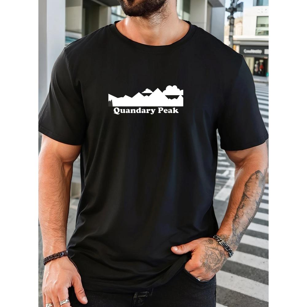 Men s Quandary Peak Pattern Summer Casual Crew Neck Short T-Shirt XXXL темно-синього кольору
Men s Quandary Peak Pattern Summer Casual Crew Neck Short T-Shirt XXXL темно-синього кольору