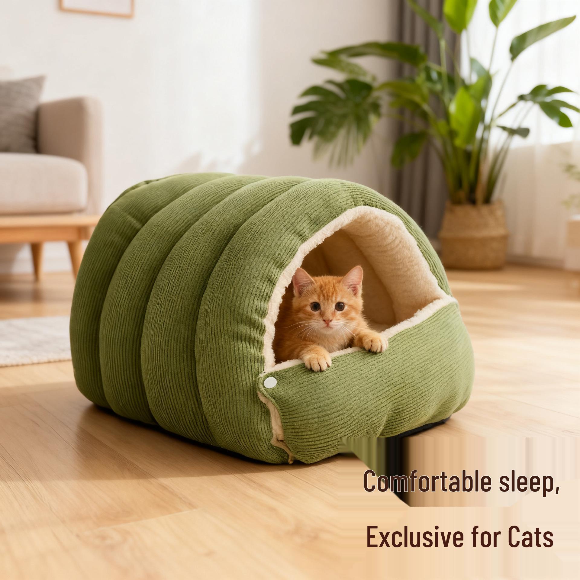 Universal Striped Plush Pet Bed: Detachable, Super Thick, Dual-Use for Autumn & Winter, Enclosed Design for Cats & Dogs Small 30*30*20cm
Universal Striped Plush Pet Bed: Detachable, Super Thick, Dual-Use for Autumn & Winter, Enclosed Design for Cats & Dogs Small 30*30*20cm