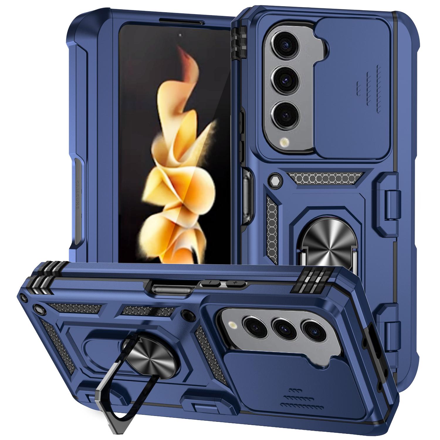 For Samsung Galaxy Z Fold5 5G Case PC+TPU Anti-drop Phone Case with Ring Kickstand Blue
For Samsung Galaxy Z Fold5 5G Case PC+TPU Anti-drop Phone Case with Ring Kickstand Blue