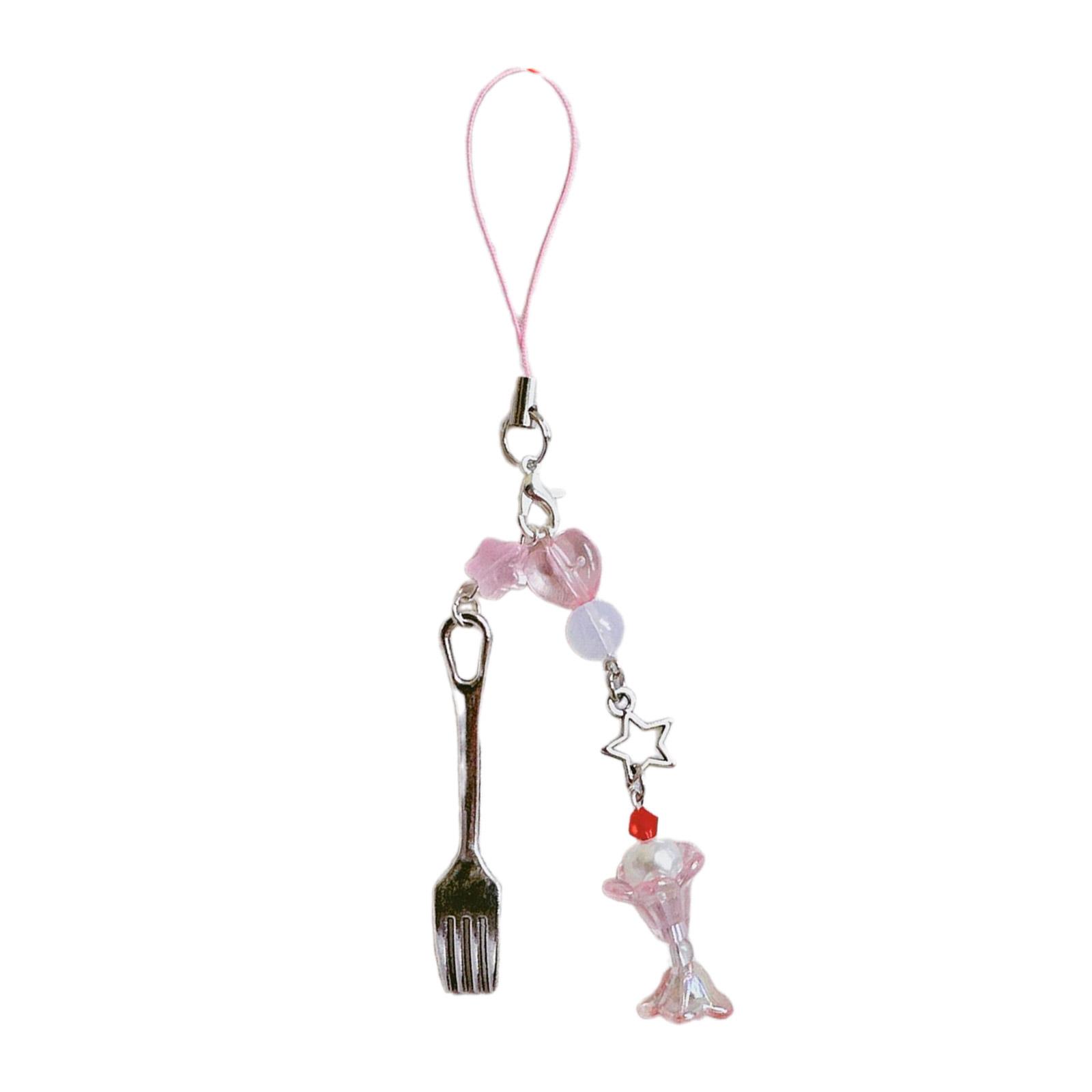 Модная подвеска в виде вилки с бусинами, телефонный шарм, уникальный брелок в виде цветка в форме сердца, яркая подвеска с бусинами для камеры мобильного телефона розовый
Модная подвеска в виде вилки с бусинами, телефонный шарм, уникальный брелок в виде цветка в форме сердца, яркая подвеска с бусинами для камеры мобильного телефона розовый