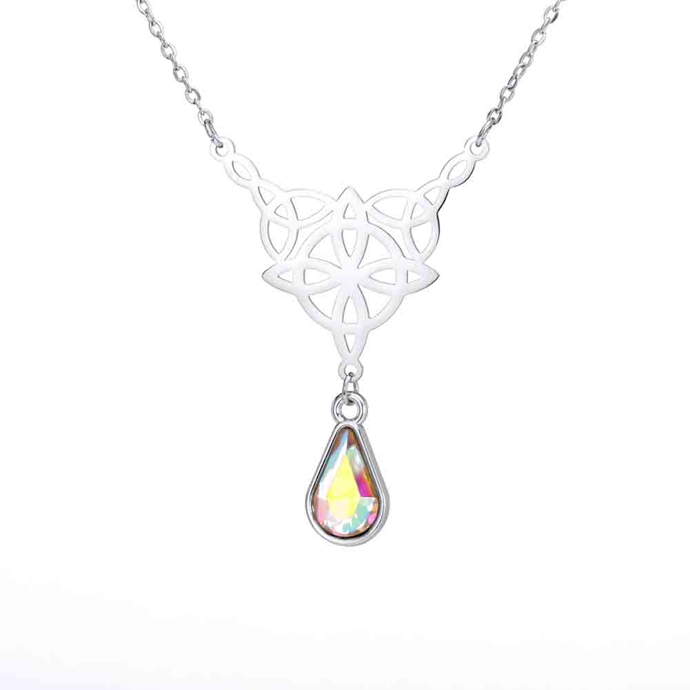 Teamer Vintage Irish Celtics Witch Knot Necklace Stainless Steel Crystal Water Drop Pendant Jewelry Women Valentine s Day Gifts 45cm add 5cm
Teamer Vintage Irish Celtics Witch Knot Necklace Stainless Steel Crystal Water Drop Pendant Jewelry Women Valentine s Day Gifts 45cm add 5cm