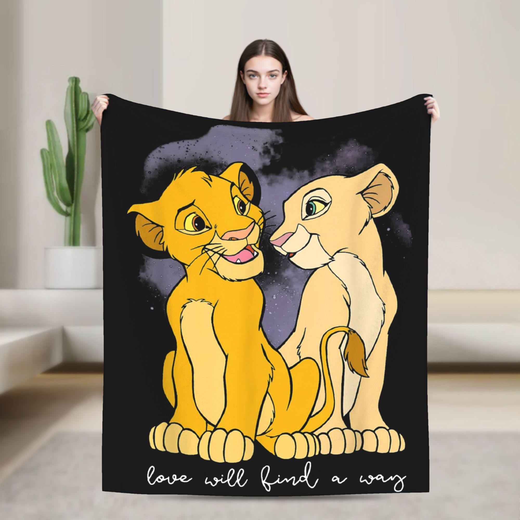Lion King Friends Blanket Simba Mufasa Nala Plush Novelty Soft Throw Blankets for Home Restaurant Spring Autumn 130cmx150cm
Lion King Friends Blanket Simba Mufasa Nala Plush Novelty Soft Throw Blankets for Home Restaurant Spring Autumn 130cmx150cm