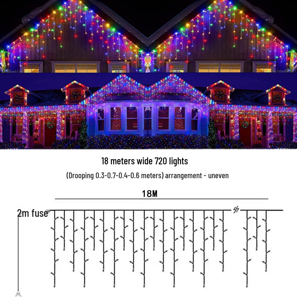 Солнечные гирлянды «Дыхание младенца» в виде сосулек: Уличная водонепроницаемая декоративная гирлянда для свадеб и садов Solar + USB with Remote (8 functions)
Солнечные гирлянды «Дыхание младенца» в виде сосулек: Уличная водонепроницаемая декоративная гирлянда для свадеб и садов Solar + USB with Remote (8 functions)