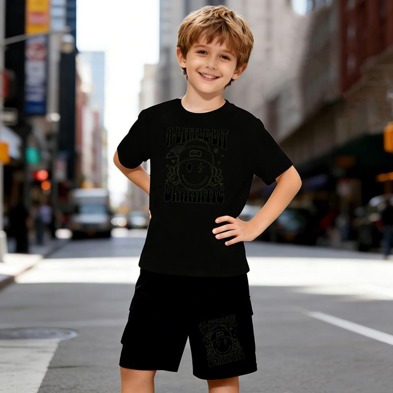 Boys 2 Piece Smiley Astronaut Print Outfit, Short Sleeve T-Shirt and Shorts Set for Kids Age 5-14,Black and White Sporty Casual Summer Clothes 5-6 Years чёрный
Boys 2 Piece Smiley Astronaut Print Outfit, Short Sleeve T-Shirt and Shorts Set for Kids Age 5-14,Black and White Sporty Casual Summer Clothes 5-6 Years чёрный