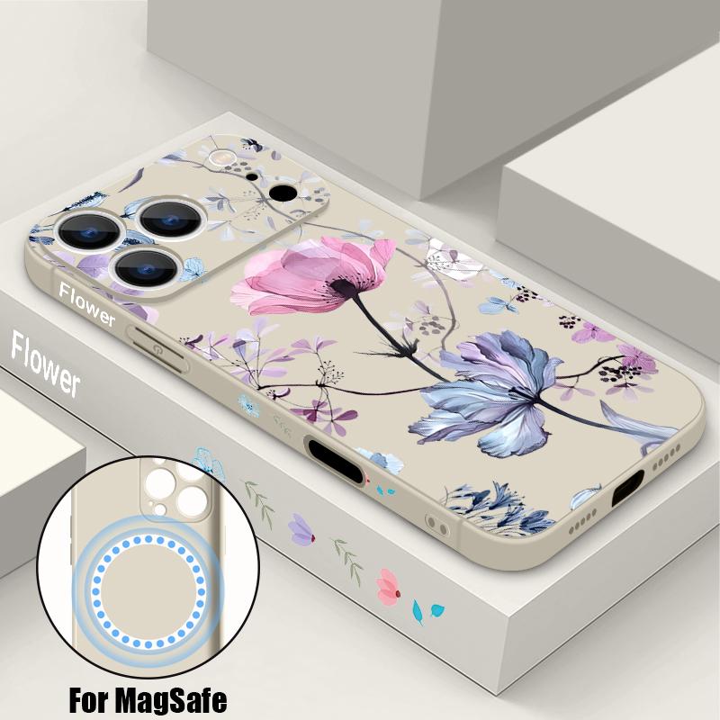 Vintage Flower Print Case For iPhone 17 Pro Max iPhone 16 15 14 13 Pro Max Magnetic For Magsafe Soft Silicone Phone Back Cover iPhone 16 Pro Max
Vintage Flower Print Case For iPhone 17 Pro Max iPhone 16 15 14 13 Pro Max Magnetic For Magsafe Soft Silicone Phone Back Cover iPhone 16 Pro Max