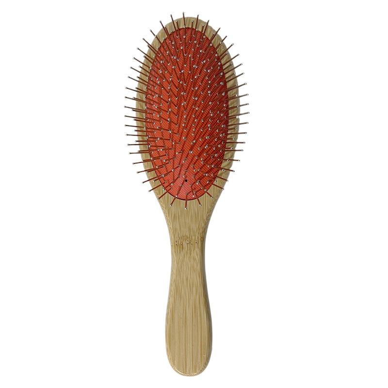Professional Bamboo Handle Steel Pin Hair Brush Oval Paddle Detangling Comb for Styling and Daily Hair Care Use One Size
Professional Bamboo Handle Steel Pin Hair Brush Oval Paddle Detangling Comb for Styling and Daily Hair Care Use One Size