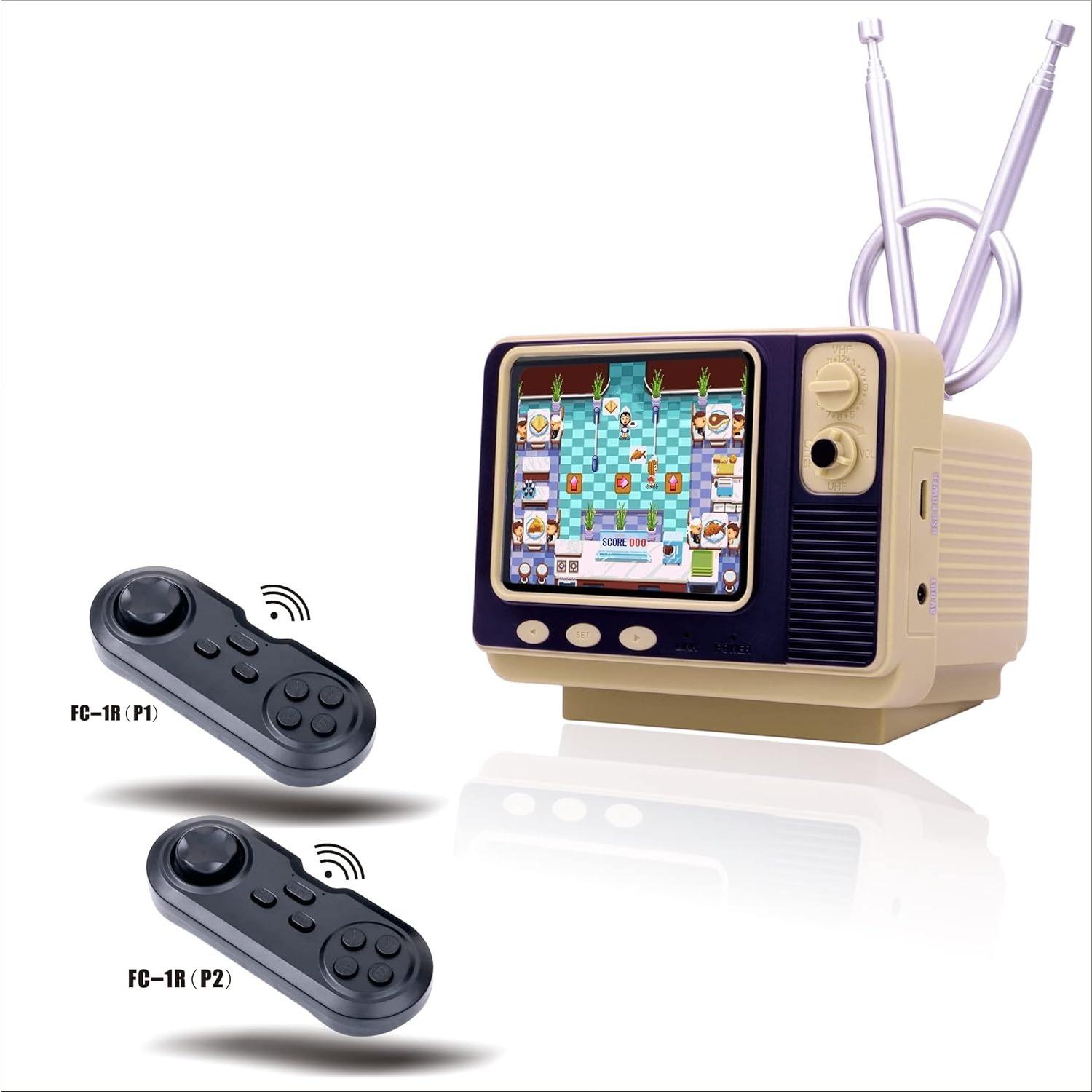 Портативная игровая консоль Retro TV, 108 бесплатных классических игр FC, поддержка подключения к телевизору, портативные подарочные видеоигры, ретро-игрушки для детей 4-12 лет, 90-е годы 10*7.5*7.5cm жёлтый
Портативная игровая консоль Retro TV, 108 бесплатных классических игр FC, поддержка подключения к телевизору, портативные подарочные видеоигры, ретро-игрушки для детей 4-12 лет, 90-е годы 10*7.5*7.5cm жёлтый