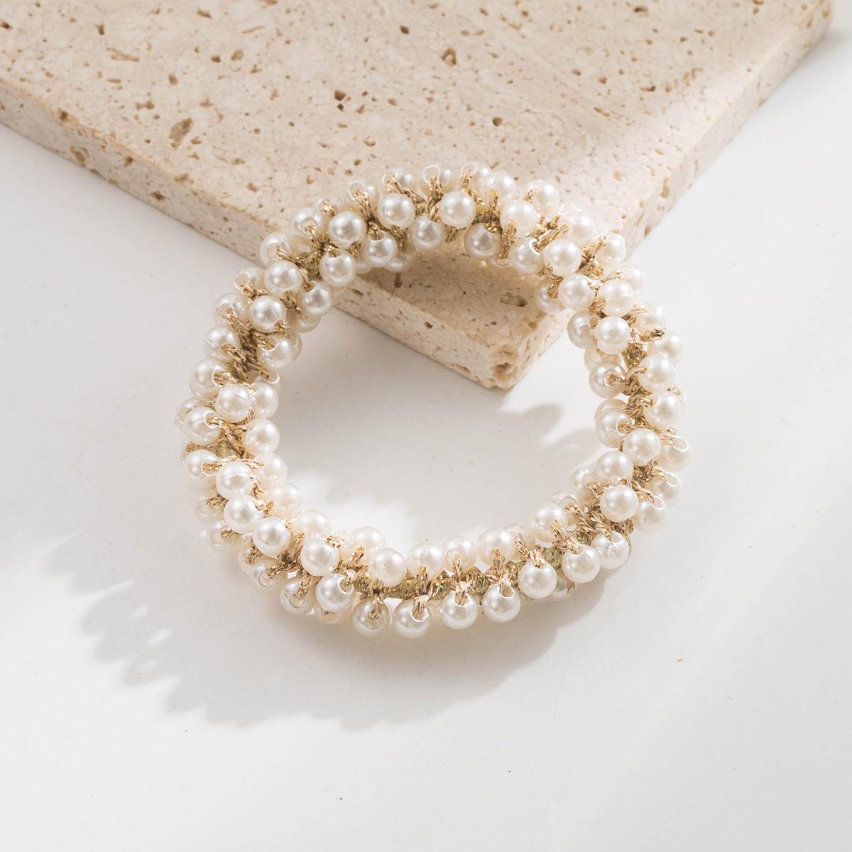 Нишевый дизайн Минималистичная золотая нить Высокая эластичность Резинка для волос Ins Style Пучок Высокий хвост Жемчужное кольцо для волос для женщин бежевый
Нишевый дизайн Минималистичная золотая нить Высокая эластичность Резинка для волос Ins Style Пучок Высокий хвост Жемчужное кольцо для волос для женщин бежевый