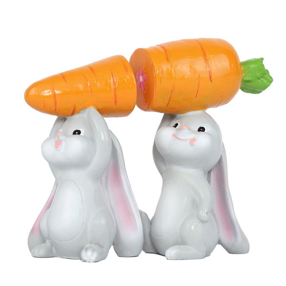 2Pcs/Set Hand-Painted Cute Easter Bunny Figurine Easter Bunny Carrot Ornament Tabletop Decor 2Pcs/Set
2Pcs/Set Hand-Painted Cute Easter Bunny Figurine Easter Bunny Carrot Ornament Tabletop Decor 2Pcs/Set