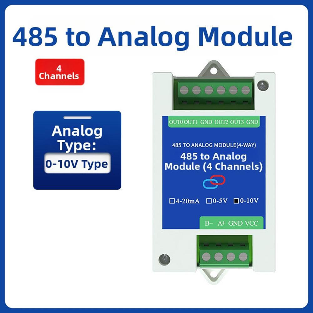 RS485 To Analog Input Acquisition Module 2/4-Way 5V/10V Transmitter Versatile Input Channels Analog Signal Acquisition Module
RS485 To Analog Input Acquisition Module 2/4-Way 5V/10V Transmitter Versatile Input Channels Analog Signal Acquisition Module