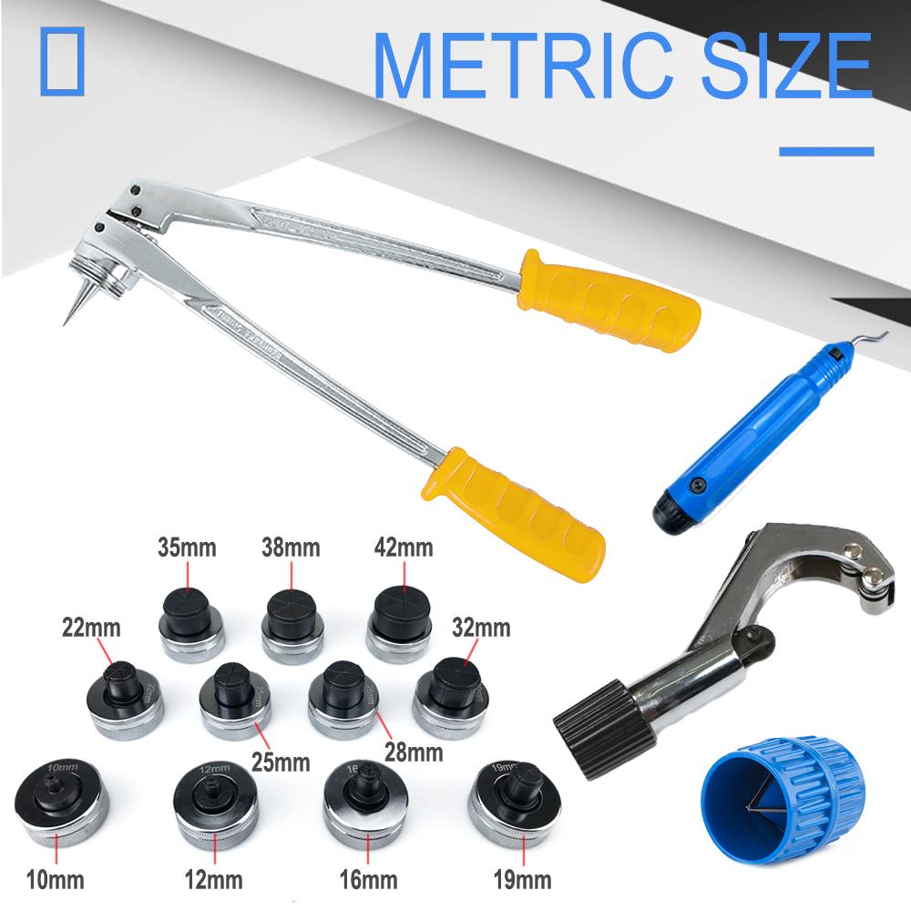 Набор инструментов для развальцовки труб с уровнем 10-42 мм дюймовый/метрический ручной инструмент для развальцовки медных труб для холодильного оборудования
Набор инструментов для развальцовки труб с уровнем 10-42 мм дюймовый/метрический ручной инструмент для развальцовки медных труб для холодильного оборудования