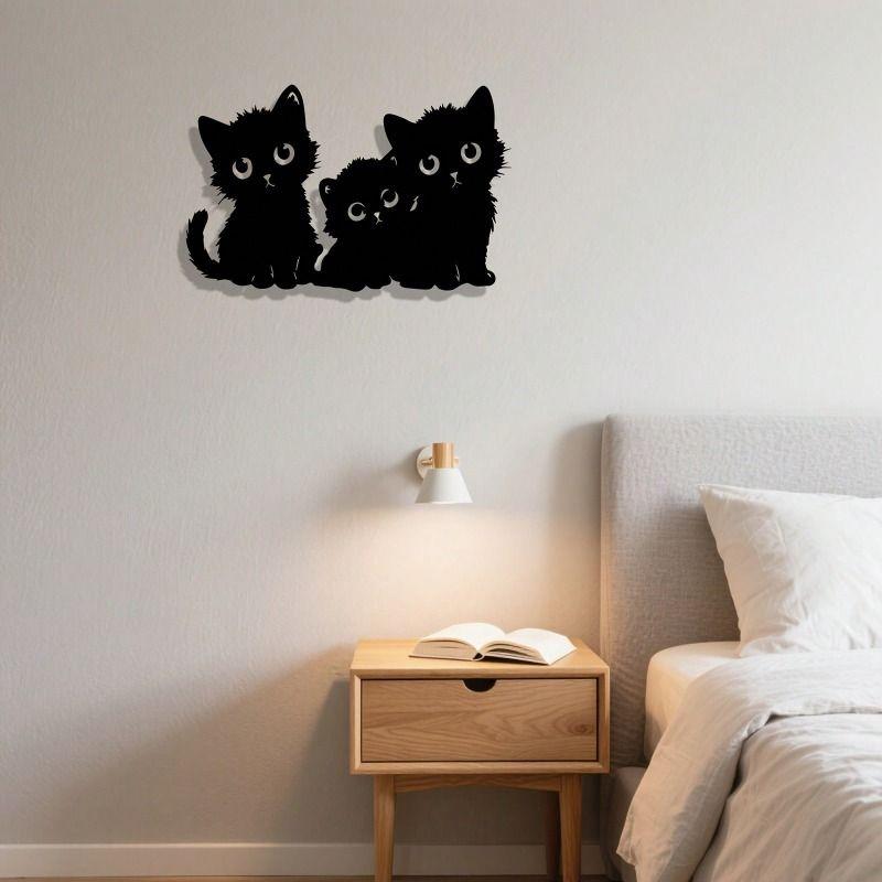 Metal Wall Art Cat Sculpture Vintage Style Wrought Iron Decor Rust Resistant Gift
Metal Wall Art Cat Sculpture Vintage Style Wrought Iron Decor Rust Resistant Gift