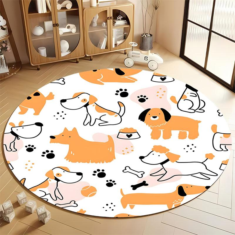 Playful Dog-Themed Round Rug for Kids Rooms round carpet for home sofa bedroom, gift Diameter 60cm
Playful Dog-Themed Round Rug for Kids Rooms round carpet for home sofa bedroom, gift Diameter 60cm
