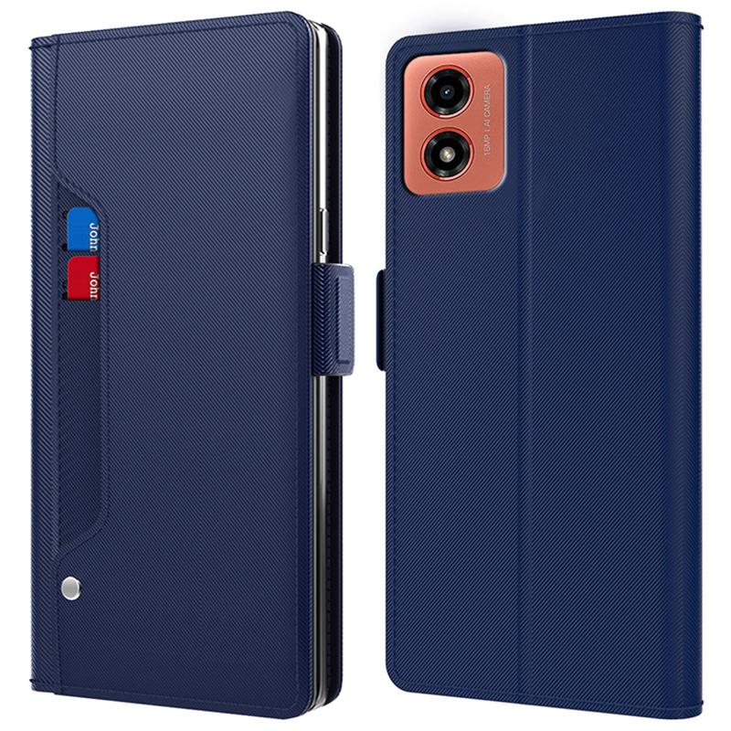 For Motorola Moto E14 4G/G04 4G/G04s 4G/G24 4G Leather Case Shockproof Flip Phone Cover with Mirror Blue
For Motorola Moto E14 4G/G04 4G/G04s 4G/G24 4G Leather Case Shockproof Flip Phone Cover with Mirror Blue