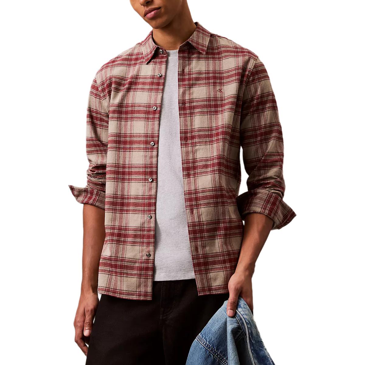 Calvin Klein Casual Check Soft Point Collar Long Sleeve Shirt Men shirts Red 40EM134-601 M
Calvin Klein Casual Check Soft Point Collar Long Sleeve Shirt Men shirts Red 40EM134-601 M