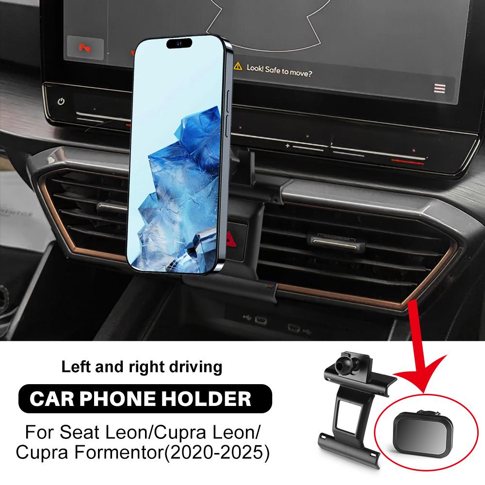 For Cupra Leon/Cupra Ateca/Cupra Formentor 2021-2025 Car Phone Holder Magnet/Clip Gravity Mobile Telephone Stand Bracket
For Cupra Leon/Cupra Ateca/Cupra Formentor 2021-2025 Car Phone Holder Magnet/Clip Gravity Mobile Telephone Stand Bracket