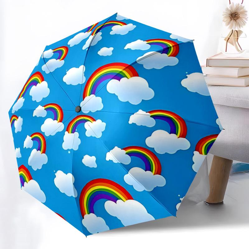 1pc Rainbow, Clouds Automatic Umbrella - Automatic Opening And Closing, Sturdy Iron Frame, Portable Folding Design yy251018129
1pc Rainbow, Clouds Automatic Umbrella - Automatic Opening And Closing, Sturdy Iron Frame, Portable Folding Design yy251018129