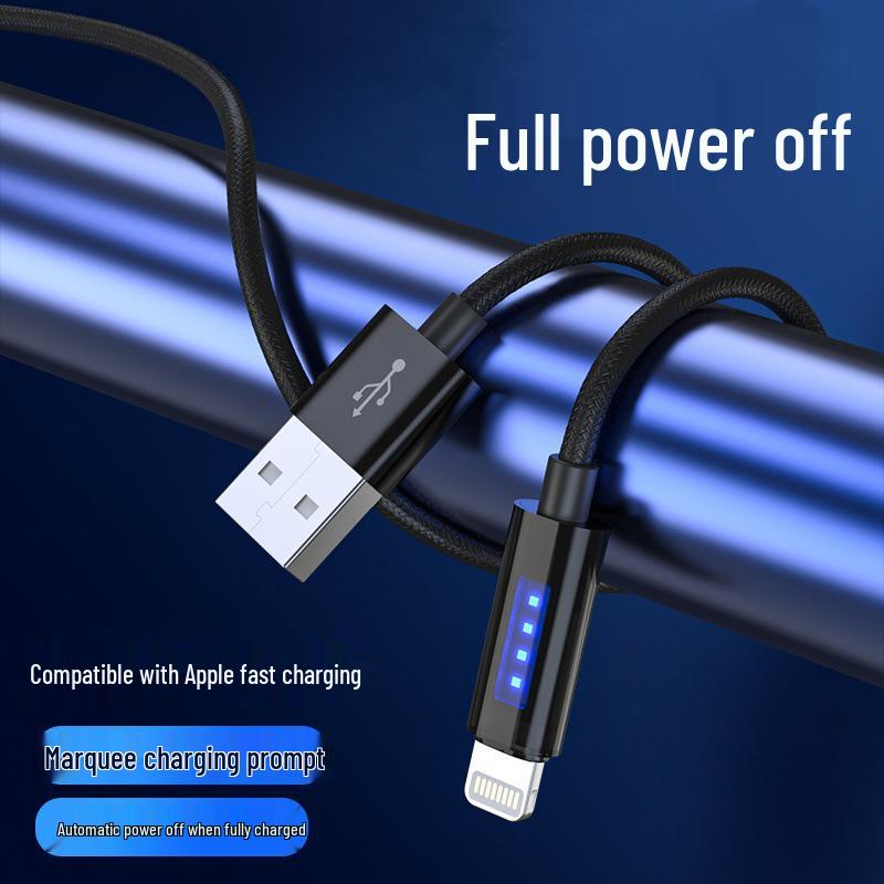 Кабель с автоматическим отключением и бегущей строкой для Huawei Type-C и Apple, быстрая зарядка 6А. Lightning
Кабель с автоматическим отключением и бегущей строкой для Huawei Type-C и Apple, быстрая зарядка 6А. Lightning