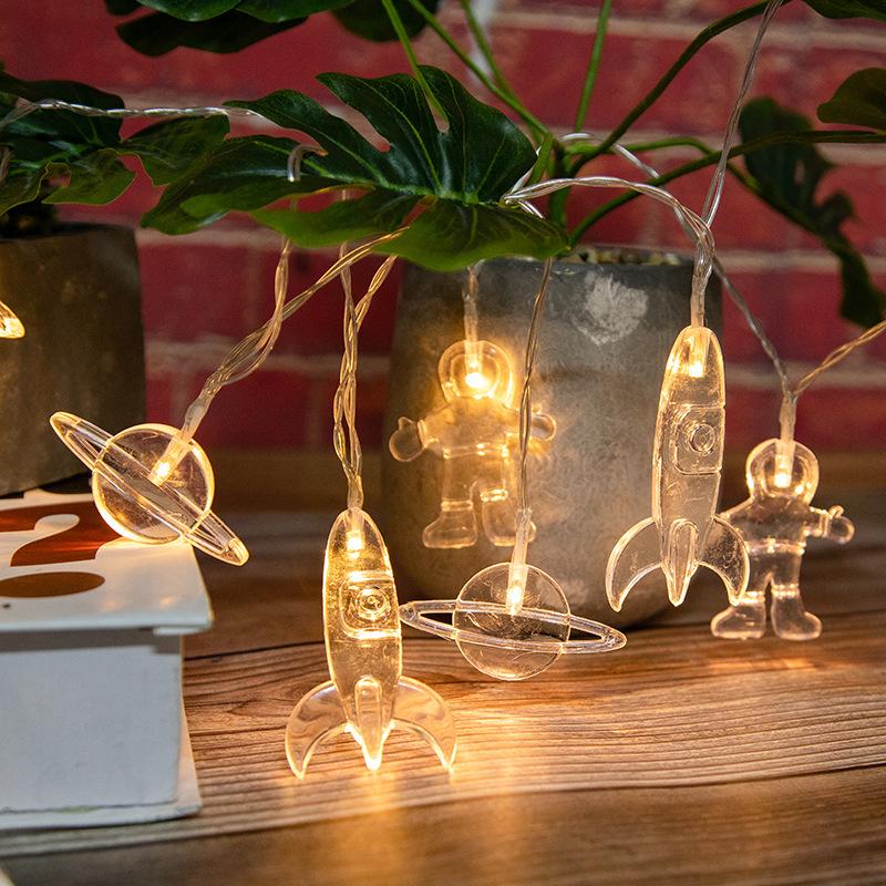 Colorful Astronaut & Rocket LED String Lights - Waterproof, Battery-Powered, Perfect for Festivals and Decorative Space Themes 1.5m 10 lights, 2 batteries, constant
Colorful Astronaut & Rocket LED String Lights - Waterproof, Battery-Powered, Perfect for Festivals and Decorative Space Themes 1.5m 10 lights, 2 batteries, constant