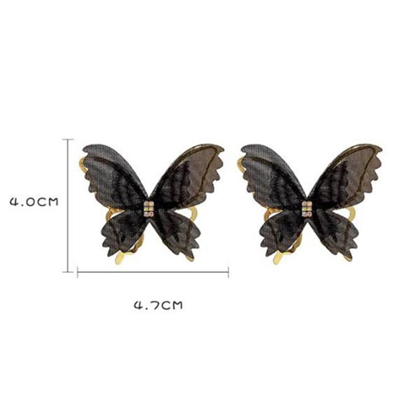 Big Mesh Butterfly Earrings Romantic Tulle Animal Black White Butterfly Stud Earrings Party Wedding Jewelry чорний
Big Mesh Butterfly Earrings Romantic Tulle Animal Black White Butterfly Stud Earrings Party Wedding Jewelry чорний