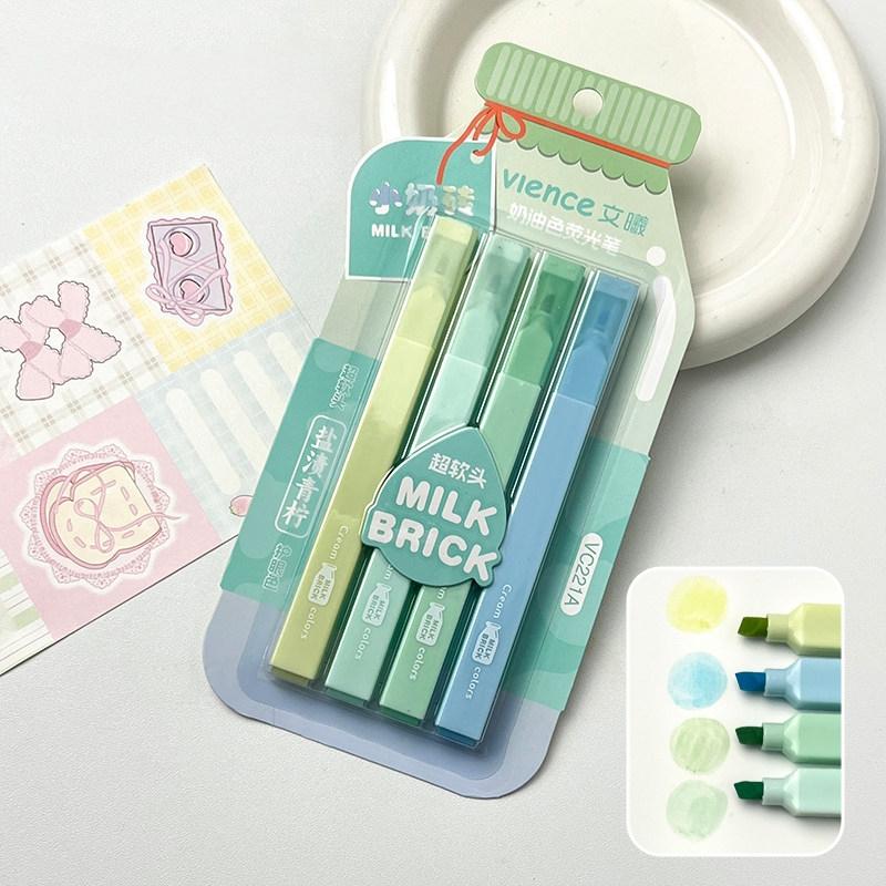 4pcs Cream Pastel Soft Tip Highlighters Aesthetic Cream Color Liner for Students Journaling & Note Highlighting Stationery A7977
4pcs Cream Pastel Soft Tip Highlighters Aesthetic Cream Color Liner for Students Journaling & Note Highlighting Stationery A7977