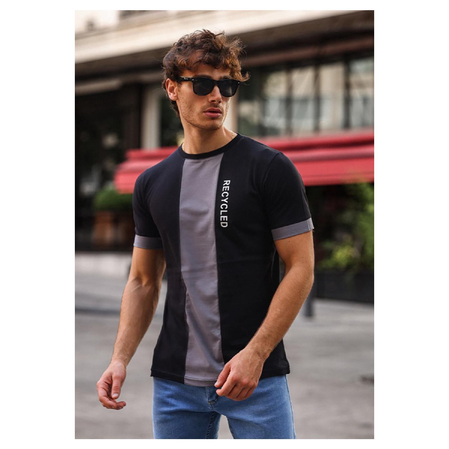 Черная приталенная мужская футболка с принтом, футболка из 100% хлопка с круглым вырезом S чёрный
Черная приталенная мужская футболка с принтом, футболка из 100% хлопка с круглым вырезом S чёрный