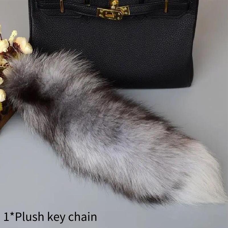 Плюшевый хвост брелок в форме лисы женский подвеска для сумки аксессуар натурального мягкого цвета Silver Black
Плюшевый хвост брелок в форме лисы женский подвеска для сумки аксессуар натурального мягкого цвета Silver Black