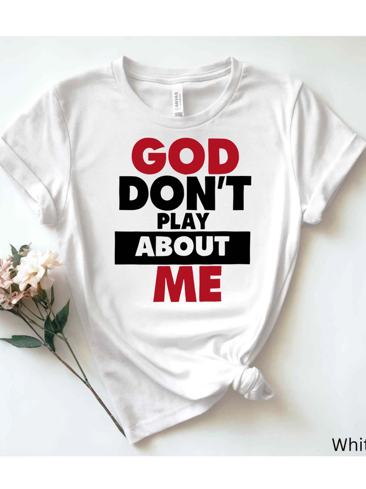 Women s White Pure - Cotton T - Shirt: God Don t Play About Me Religious - inspired Theme 5XL різнокольоровий
Women s White Pure - Cotton T - Shirt: God Don t Play About Me Religious - inspired Theme 5XL різнокольоровий