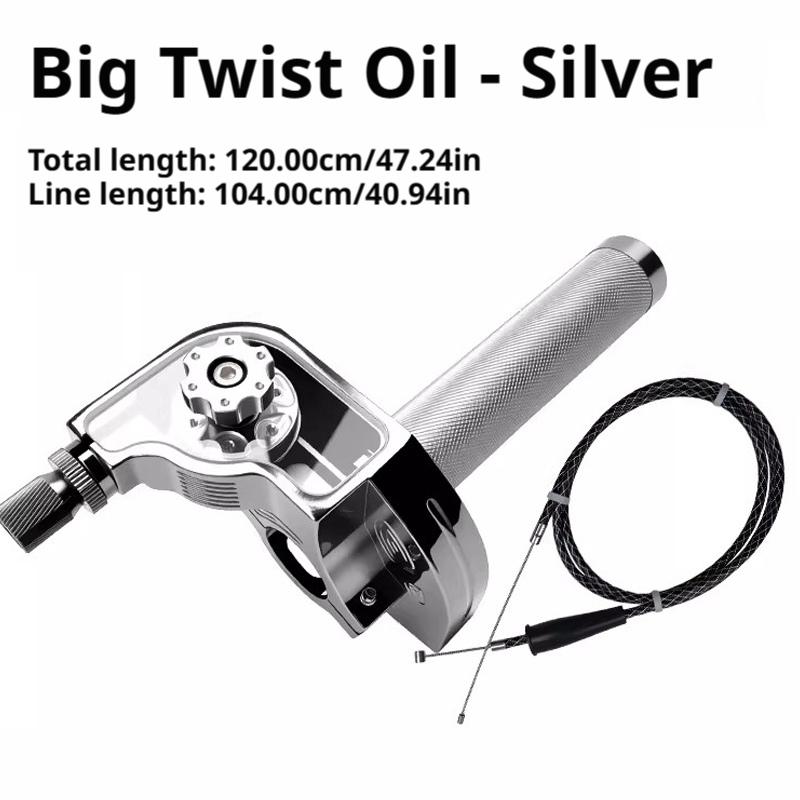 SEAMETAL Motorcycle Modification Throttle Handle Providing Smooth Performances Throttle Accelerator Twist Grips Accessories срібний
SEAMETAL Motorcycle Modification Throttle Handle Providing Smooth Performances Throttle Accelerator Twist Grips Accessories срібний