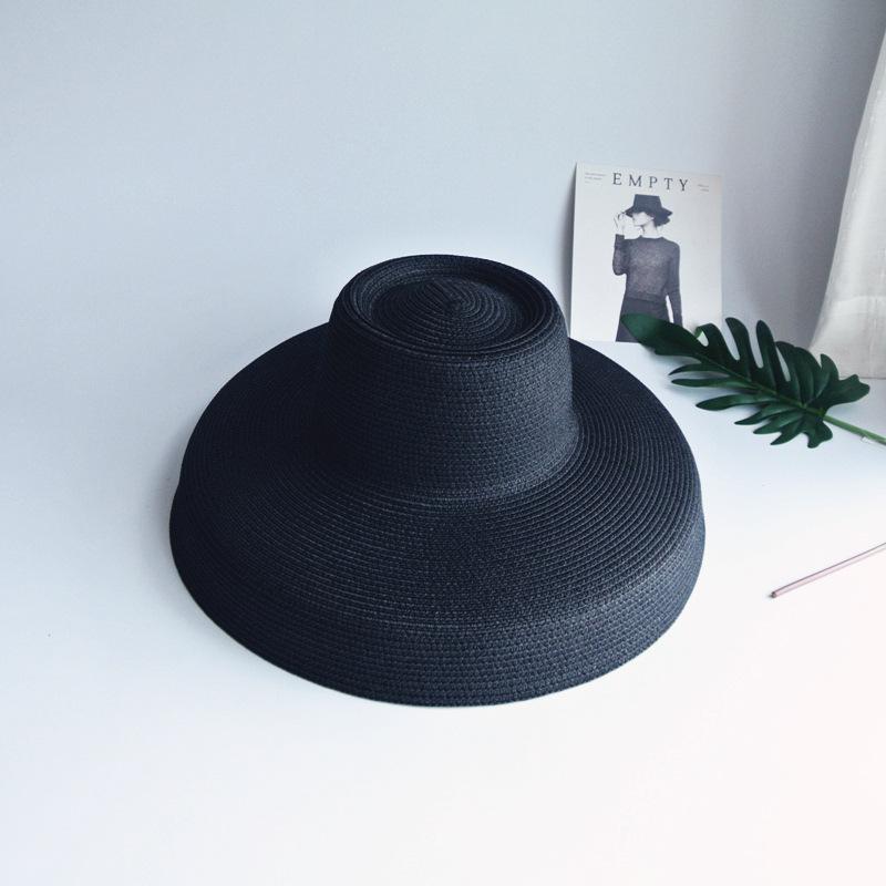 Summer seaside women s French retro black oversized eave Hepburn vacation beach shade orange sun hat M 56-58cm чорний
Summer seaside women s French retro black oversized eave Hepburn vacation beach shade orange sun hat M 56-58cm чорний