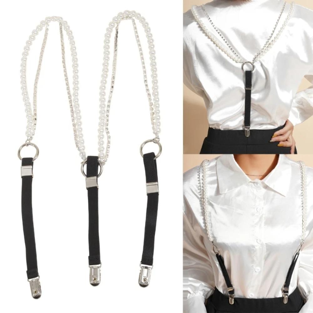 Versatile Adjustable Straps Elastic Suspenders Braces Fashion Pearl Suspenders for Skirt Pants чорний
Versatile Adjustable Straps Elastic Suspenders Braces Fashion Pearl Suspenders for Skirt Pants чорний