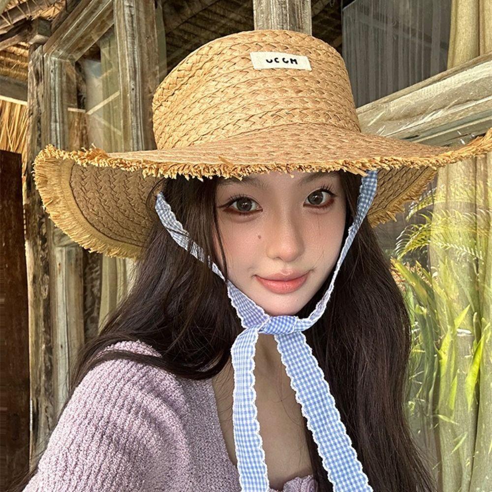 Letter Straw Weave Sun Hat Stripe Bowknot Beach Sun Cap Summer Sunscreen Bucket Hat Outdoor хаки
Letter Straw Weave Sun Hat Stripe Bowknot Beach Sun Cap Summer Sunscreen Bucket Hat Outdoor хаки