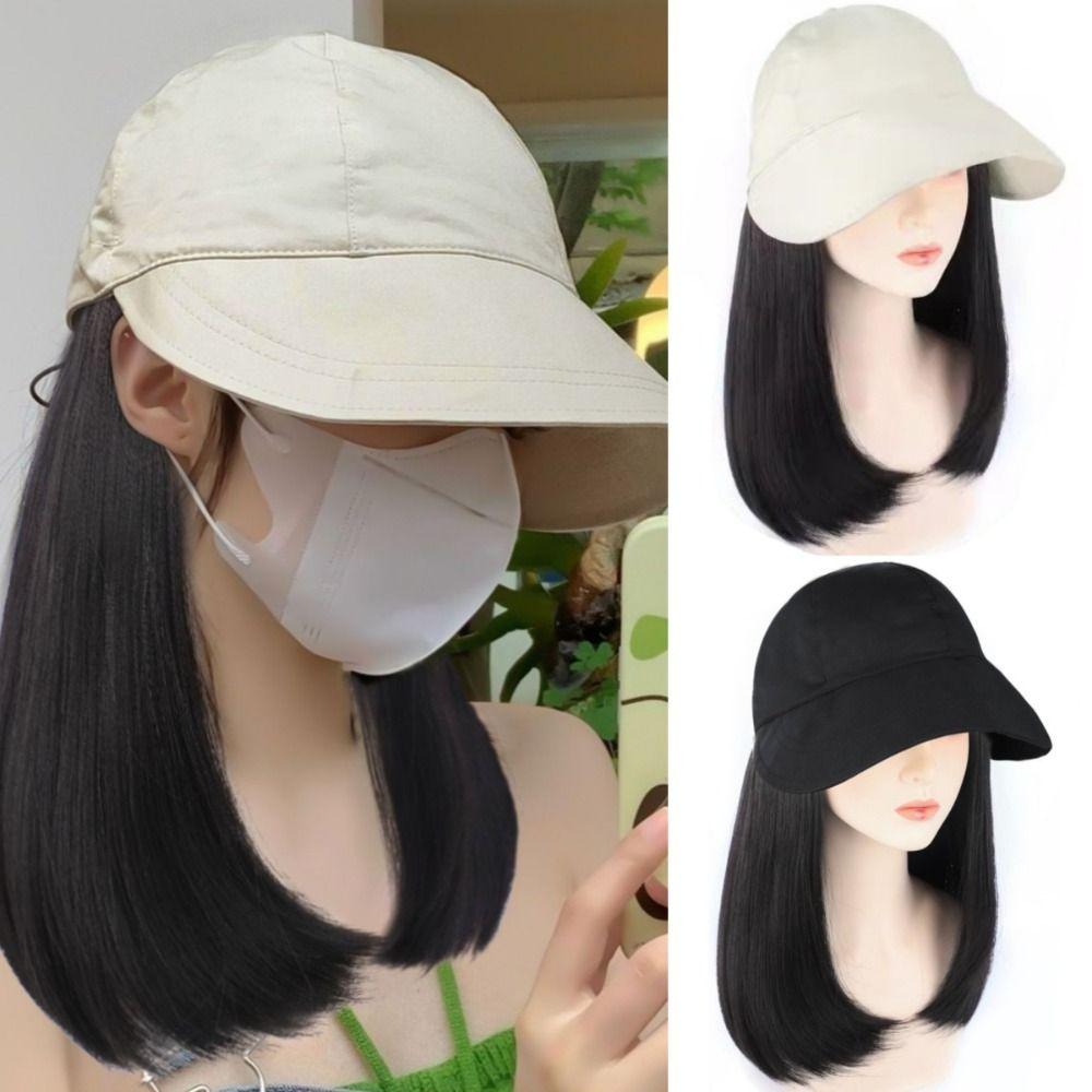 Bucket Hat Women Sun Cap Wig Wide Brim Short Straight Hair Fisherman Hat with Wig Summer бежевий
Bucket Hat Women Sun Cap Wig Wide Brim Short Straight Hair Fisherman Hat with Wig Summer бежевий