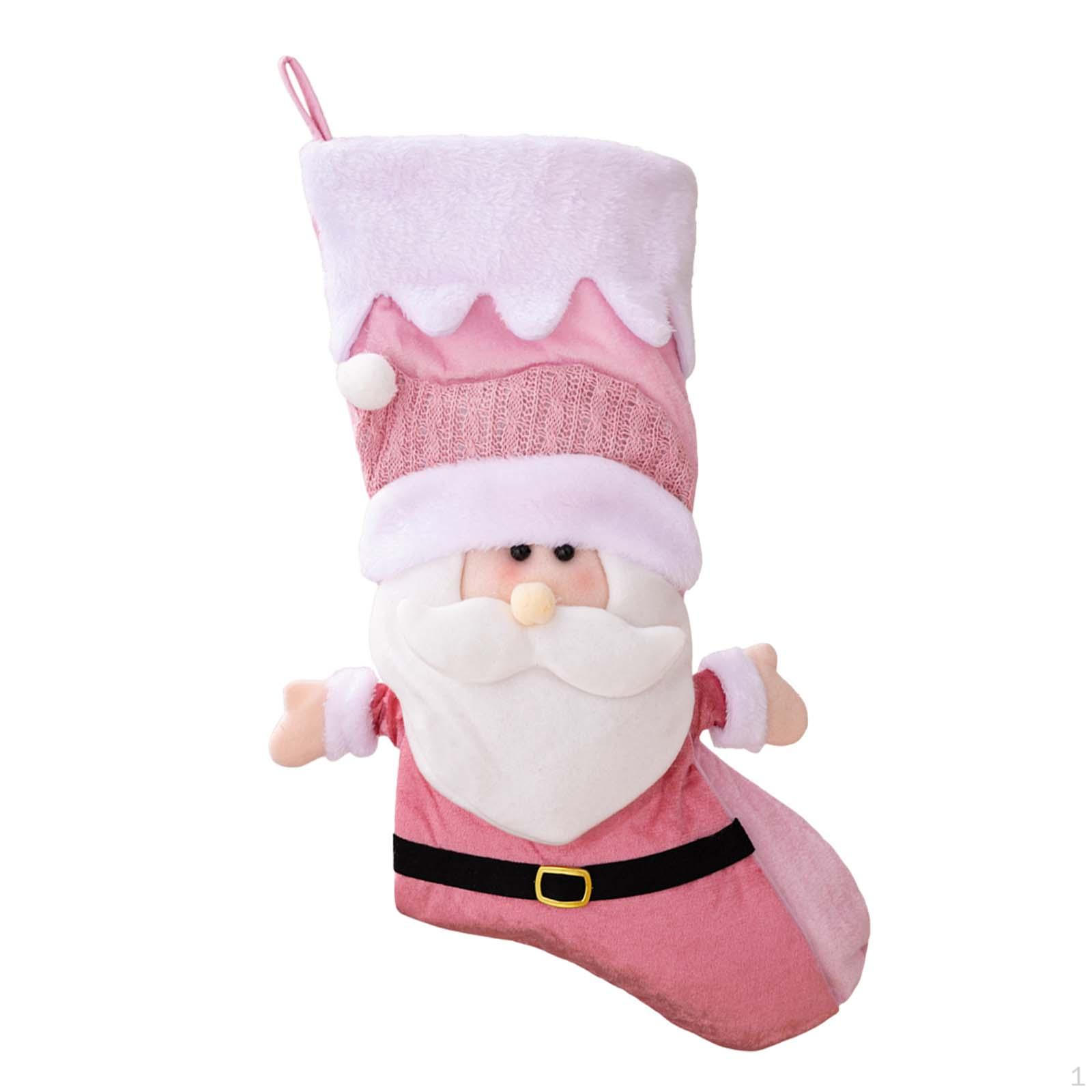 Розовый рождественский чулок, подарочная сумка с конфетами, классический орнамент, фестивальная вечеринка, рождественская подвеска 
Розовый рождественский чулок, подарочная сумка с конфетами, классический орнамент, фестивальная вечеринка, рождественская подвеска