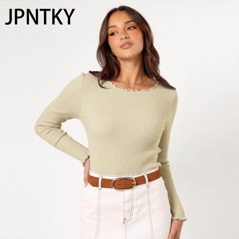 JPNTKY Женские модные однотонные принтованные футболки и топы с длинным рукавом и круглым вырезом S чёрный
JPNTKY Женские модные однотонные принтованные футболки и топы с длинным рукавом и круглым вырезом S чёрный