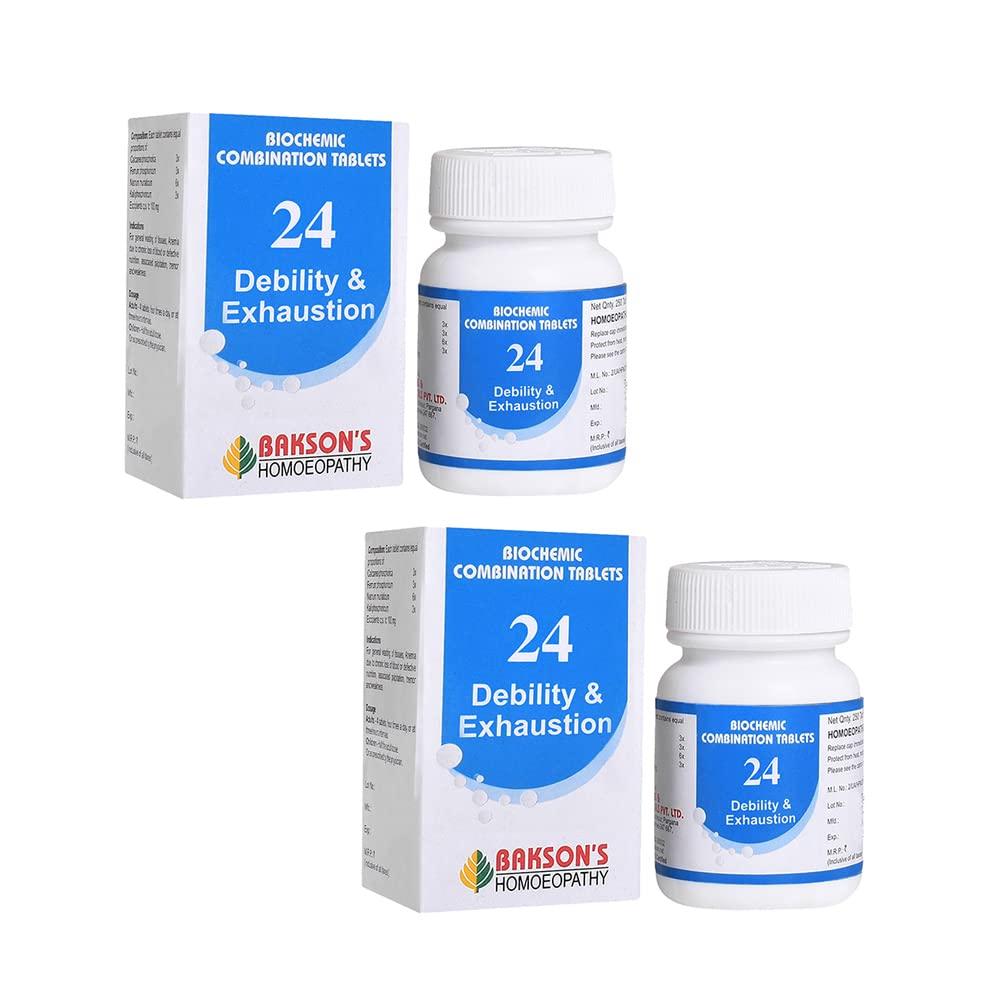 Dr. Bakshi s BAKSON S Homoeopathy Biochemic Combination Tablets 250 Units x Pack of 2 for Debility & Exhaustion
Dr. Bakshi s BAKSON S Homoeopathy Biochemic Combination Tablets 250 Units x Pack of 2 for Debility & Exhaustion