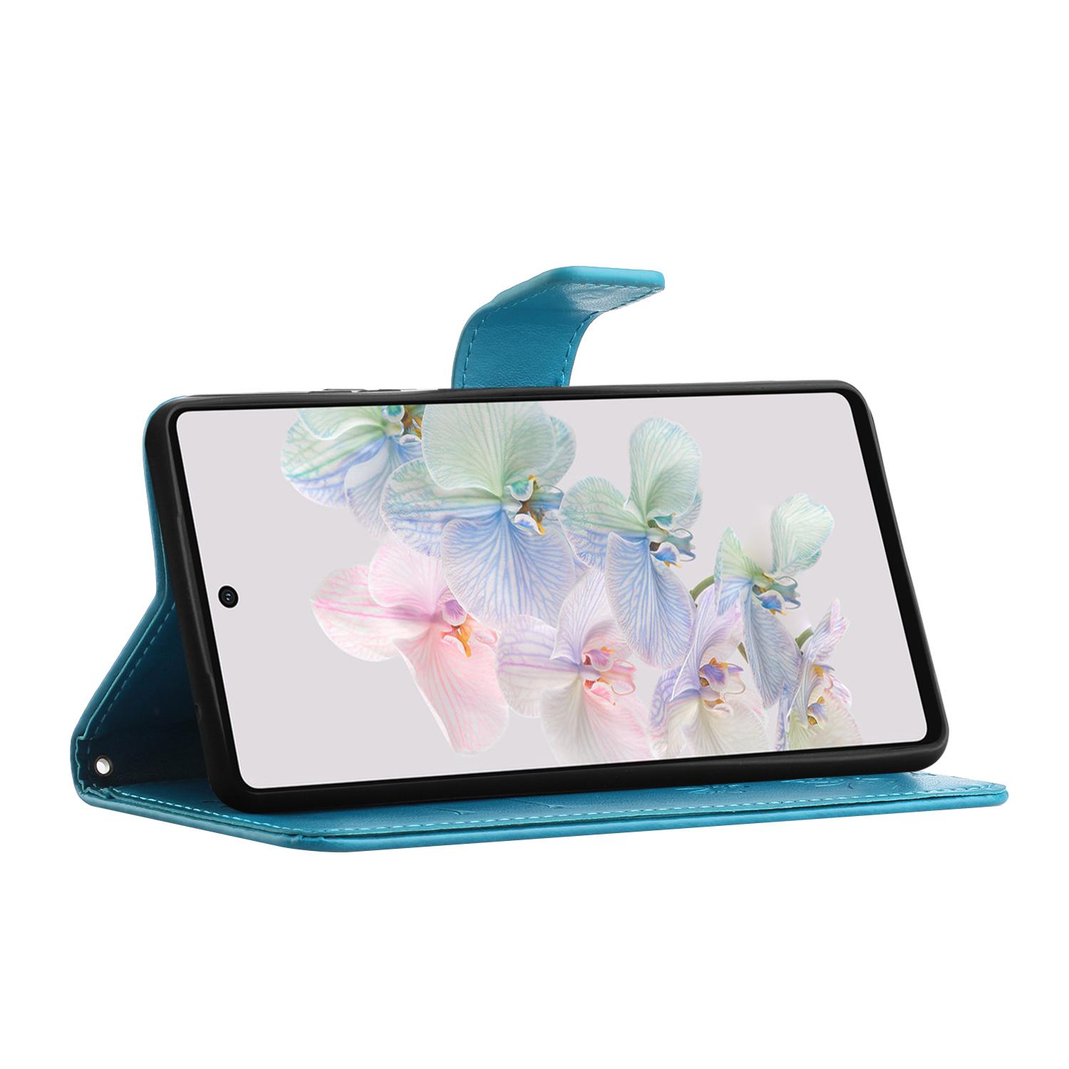 For Google Pixel 7a PU Leather Wallet Phone Case Imprinted Butterfly Flower Pattern Magnetic Closure Stand Flip Cover with Strap Blue
For Google Pixel 7a PU Leather Wallet Phone Case Imprinted Butterfly Flower Pattern Magnetic Closure Stand Flip Cover with Strap Blue
