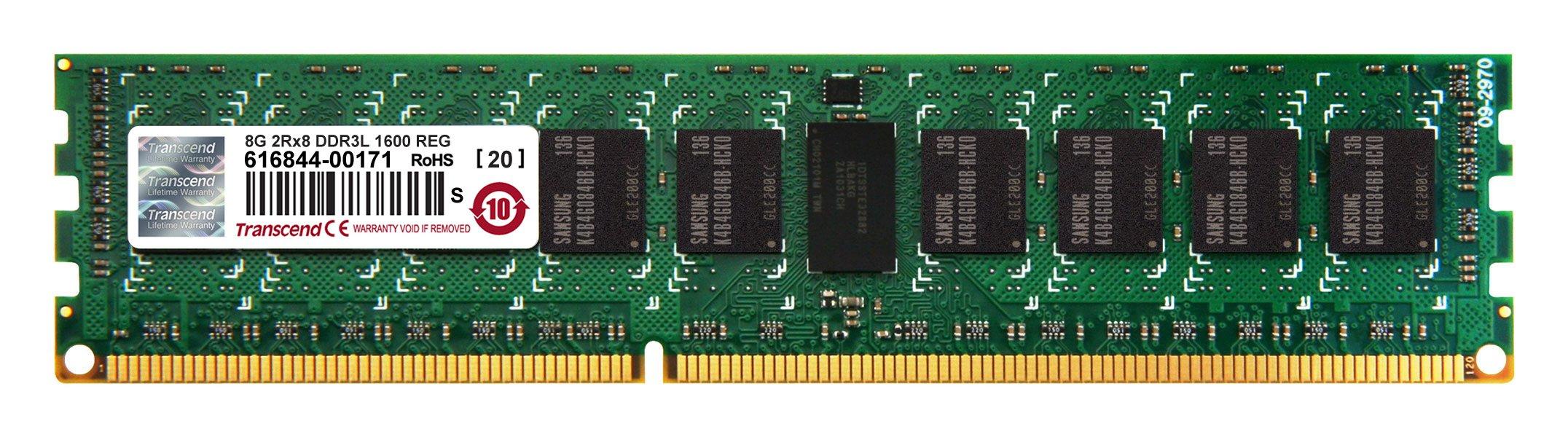 Transcend Server Workstation Memory DDR3L 1600 8GB 240pin ECC Registered DIMM TS1GKR72W6H PC3L-12800 1.35V
Transcend Server Workstation Memory DDR3L 1600 8GB 240pin ECC Registered DIMM TS1GKR72W6H PC3L-12800 1.35V