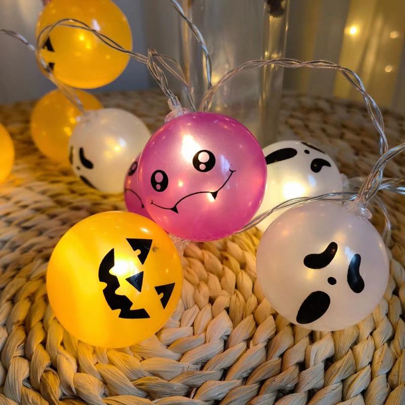 Гирлянда на Хэллоуин, тыква, призрачный шар, светодиодные украшения для помещений, ужасы, наружные лампы на батарейках и USB-питании L002 1.5m 10leds USB 
Гирлянда на Хэллоуин, тыква, призрачный шар, светодиодные украшения для помещений, ужасы, наружные лампы на батарейках и USB-питании L002 1.5m 10leds USB