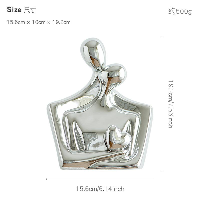 Gilded Figurine Sculpture Ceramic Couple Statue Craft Ornament for Room Wine Cabinet Entrance Heart-Shaped Figurine Premium Gift
Gilded Figurine Sculpture Ceramic Couple Statue Craft Ornament for Room Wine Cabinet Entrance Heart-Shaped Figurine Premium Gift