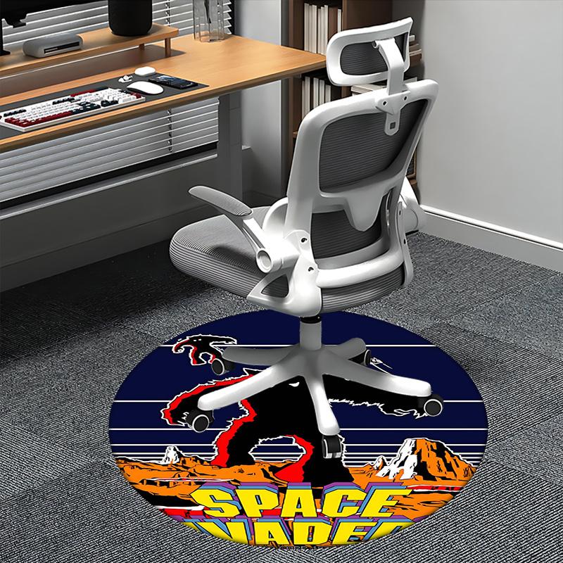 Space Vader,Retro Gaming Chair mat Round Rug Office carpet, Machine Washable, Non slip, Suitable for Living Rooms, Bedrooms 80cm
Space Vader,Retro Gaming Chair mat Round Rug Office carpet, Machine Washable, Non slip, Suitable for Living Rooms, Bedrooms 80cm
