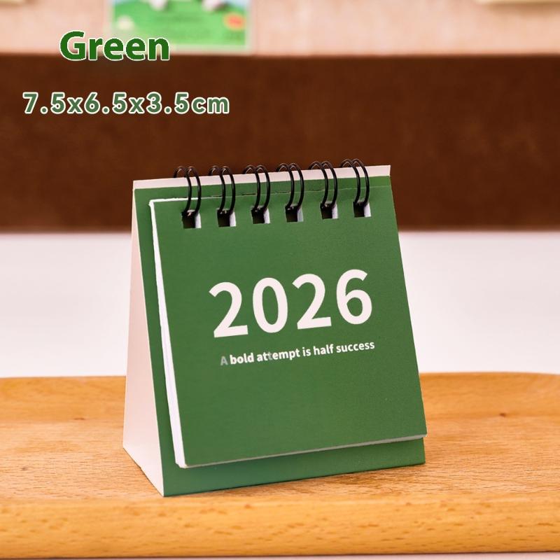 2026-2026 Desktop Decoration Mini Simple Calendar Small Desk Calendar Creative Coil Calendar Planner Office Stationery зелений
2026-2026 Desktop Decoration Mini Simple Calendar Small Desk Calendar Creative Coil Calendar Planner Office Stationery зелений