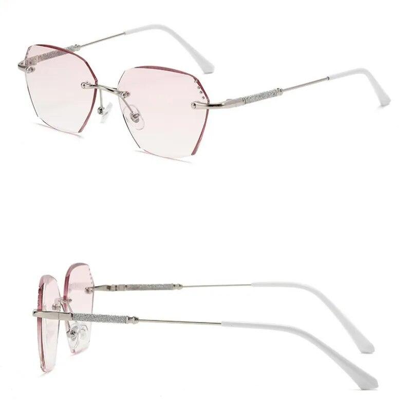 Женские модные очки для чтения с бриллиантами, унисекс, синий свет, блокирующие диоптрии, роскошные модные очки для дальнего видения без оправы 3
Женские модные очки для чтения с бриллиантами, унисекс, синий свет, блокирующие диоптрии, роскошные модные очки для дальнего видения без оправы 3