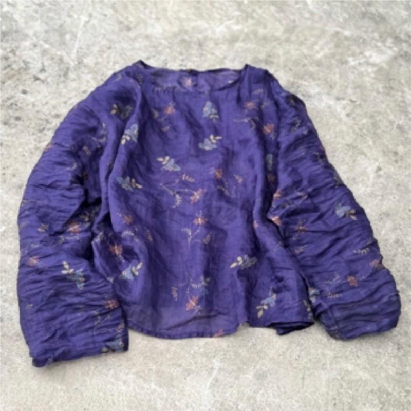 Johnature Women Vintage Print Floral T-Shirts Chinese Style Loose O-Neck Long Sleeve Fall Female T-Shirts One Size
Johnature Women Vintage Print Floral T-Shirts Chinese Style Loose O-Neck Long Sleeve Fall Female T-Shirts One Size