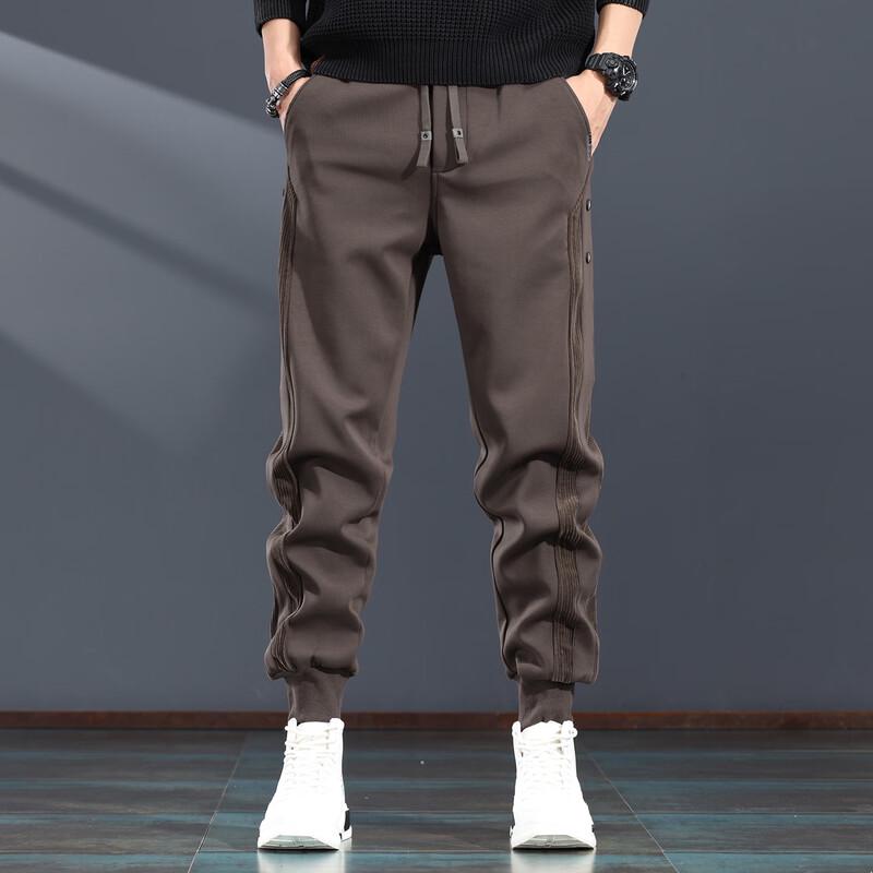Jiereinuo Men s Loose Fit Snap Button Jogger Pants 3XL (fits 181-200 jin)
Jiereinuo Men s Loose Fit Snap Button Jogger Pants 3XL (fits 181-200 jin)