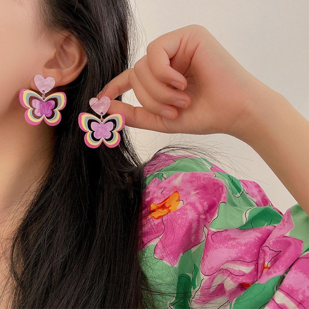 Zinc Zinc Alloy Love Heart Earrings Rainbow Colourful Little Fresh Earrings Niche Design Jewelry Party
Zinc Zinc Alloy Love Heart Earrings Rainbow Colourful Little Fresh Earrings Niche Design Jewelry Party